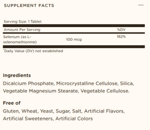 Solgar Selenium 100 мкг 100 Таблетки