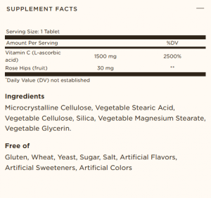 Solgar Vitamin C With Rose Hips 1500 мг 90 Таблетки