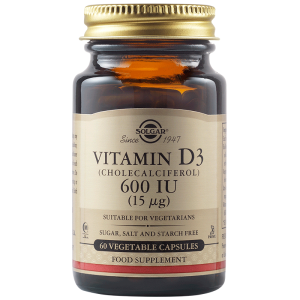 Solgar Vitamin D3 600 IU 60 Веган Капсули