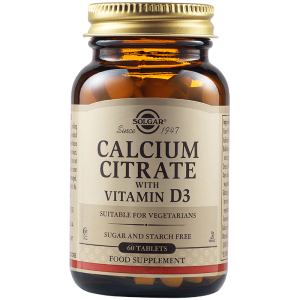 Solgar Calcium Citrate With Vitamin D3 60 Таблетки