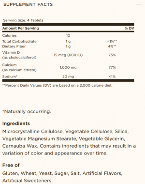 Solgar Calcium Citrate With Vitamin D3 60 Таблетки