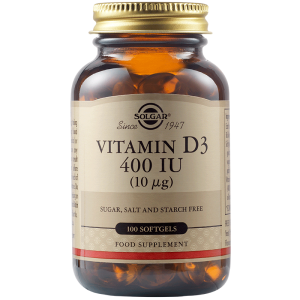 Solgar Vitamin D3 400 IU 100 Меки Капсули
