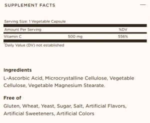 Solgar Vitamin C 500 мг 100 Веган Капсули