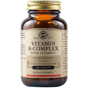 Solgar Vitamin B Complex With Vitamin C 100 Таблетки