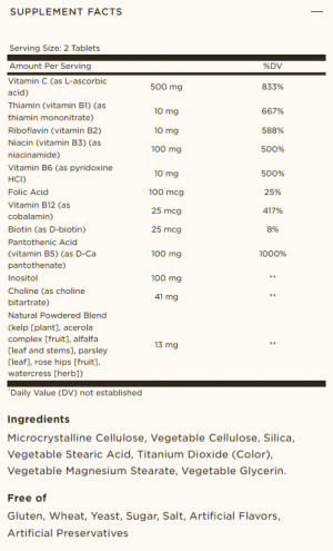 Solgar Vitamin B Complex With Vitamin C 100 Таблетки