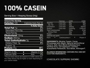 Optimum Nutrition 100% Casein Protein 1816 г