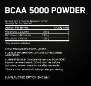 Optimum Nutrition BCAA 5000 Powder 336 г