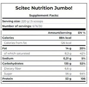 Scitec Nutrition Scitec Jumbo 3250 г