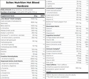 Scitec Nutrition Scitec Hot Blood Hardcore 375 г