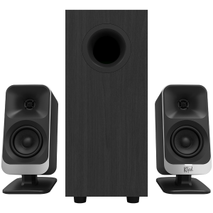 Klipsch ProMedia Lumina 2.1 Gaming Audio System with Subwoofer and LED Lighting Effects Built-in, Black