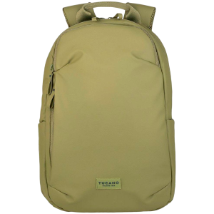 The Laser backpack for 15.6" laptops and 16" MacBooks, made from water-resistant resin-coated fabric obtained from recycled plastic, features a compact design and excellent pocket organization.