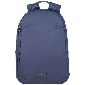 The Laser backpack for 15.6" laptops and 16" MacBooks, made from water-resistant resin-coated fabric obtained from recycled plastic, features a compact design and excellent pocket organization.