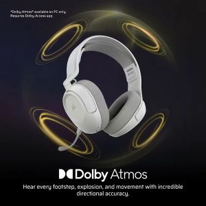 Геймърски безжични слушалки Corsair HS35 v3 - White