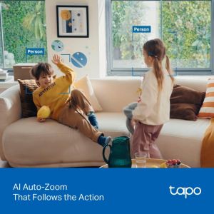 Домашна охранителна WiFi камера TP-Link Tapo C250, Pan/Tilt
