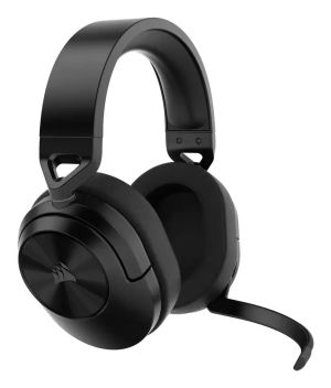 Геймърски слушалки с микрофон Corsair HS55 Carbon безжични и блутут PC/PS5/PS4