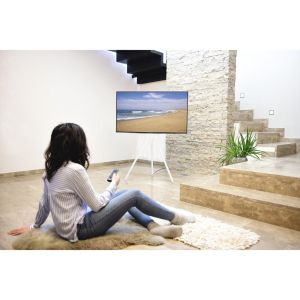 Стойка за TV Easel Design , до 191см / 75"/, до 40кг, бял