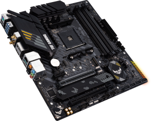 Дънна платка ASUS TUF GAMING B550M-PLUS WIFI II, AMD AM4, micro ATX, 4x DDR4, dual M.2, Wi-Fi 6, PCIe 4.0, Aura Sync RGB