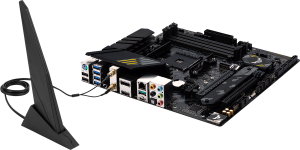 Дънна платка ASUS TUF GAMING B550M-PLUS WIFI II, AMD AM4, micro ATX, 4x DDR4, dual M.2, Wi-Fi 6, PCIe 4.0, Aura Sync RGB