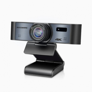 ROCWARE RC16 Уеб камера, 4K UHD, 110 градуса,8x зуум, USB-C