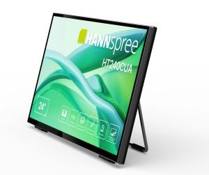 Портативен тъч Монитор Hannspree HT240CUA - 23.8" VA FHD(1920x1080), HDMI, USB-C