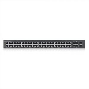 Суич ZYXEL GS1920-48, 44х GbE порта, 4х Combo порта SFP/RJ-45, управляем, за монтаж в шкаф