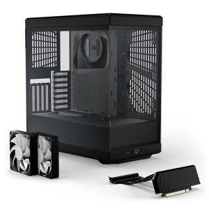 Кутия HYTE Y40 Tempered Glass, Mid-Tower, Черна, Стъклени панели