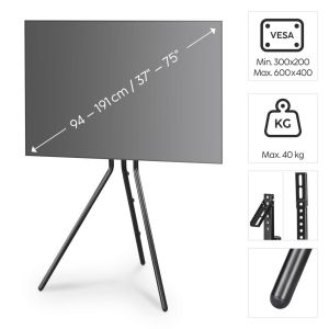 Стойка за TV Easel Design , до 191см / 75"/, до 40кг, черна