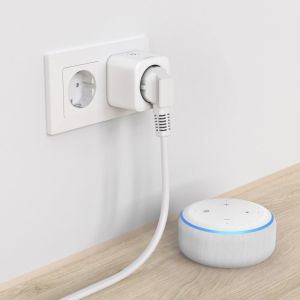 HAMA Смарт мини контакт, Wi-Fi, Гласов контрол, 3680 W, Matter