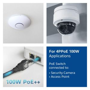 Мрежов пач кабел ACT S/FTP, CAT6A IDC 4PPoe/PoE++100W LZSH, 3.0 m
