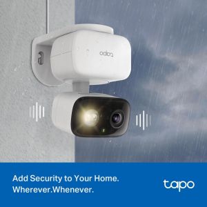 TP LINK Камера за наблюдение Wi-Fi  C206, външна и вътр.употреба, Pan/Tilt, microSD, Water and Dust Resistance
