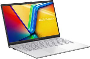 Лаптоп ASUS Vivobook Go 15 E1504FA-BQ5363WNA  - 15.6" IPS FullHD, AMD Ryzen 5 40, 16GB LPDDR5, 512GB SSD, Win 11 Home - Сребрист