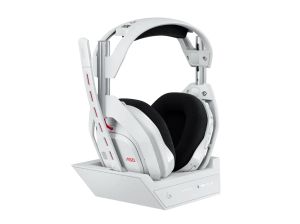 Logitech Astro A50 Lightspeed безжични слушалки с докинг станция, Бели