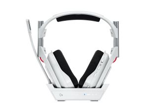 Logitech Astro A50 Lightspeed безжични слушалки с докинг станция, Бели