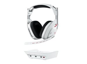 Logitech Astro A50 Lightspeed безжични слушалки с докинг станция, Бели