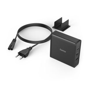 Универсална зарядна станция, 3 порта, USB-C / USB-A (PD), 5-20V/65W, 200017