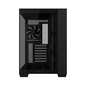 Кутия ASUS A32 PLUS Tempered Glass + 4 ARGB Вентилатора - Black
