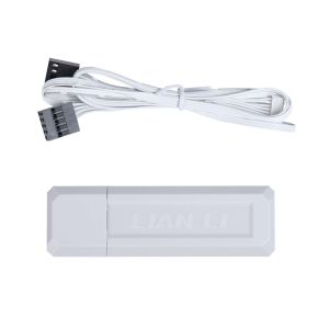 Вентилатори 3бр Lian Li UNI FAN SL Wireless ARGB PWM - 120 mm Бели + Контролер