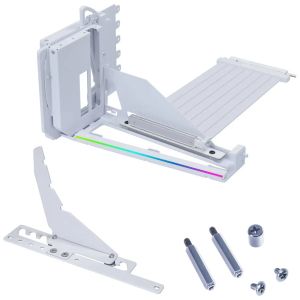 Брекет за вертикален монтаж на GPU Lian Li VG4-5-V4 Riser cable PCIe 5.0 - White