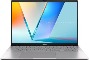 Лаптоп ASUS Vivobook S16 S3607CA-RP037NA - 16" IPS Full HD+, Intel Core Ultra 7 255H, 16GB DDR5, 1TB SSD - Сребрист