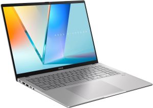 Лаптоп ASUS Vivobook S16 S3607CA-RP037NA - 16" IPS Full HD+, Intel Core Ultra 7 255H, 16GB DDR5, 1TB SSD - Сребрист