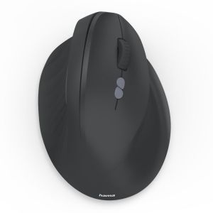 HAMA Безжична ергономична мишка „EWM-500R“, оптична, 7 бутона, черна