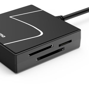 HAMA Четец за карти USB, USB-A, с USB-C адаптер, USB 3.2 Gen1, SD/micro-SD/CF/MS