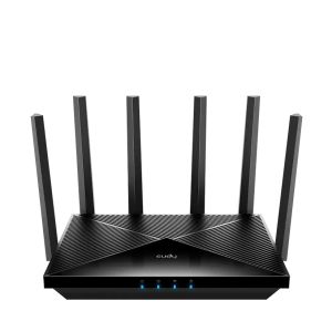 Безжичен рутер Cudy WR11000, BE11000 Tri Band Wi-Fi 7, 4x2.5Gbps порт, 6x5dBi антени