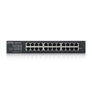 Суич ZyXEL GS1915-24E, 24-портов, Gigabit, Управляем, Монтаж в шкаф