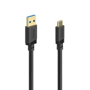 Кабел  USB-C - USB- А мъжко,USB 3.2 Gen 1, 0.75м, 5Gbit/s