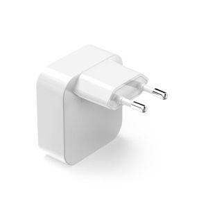 HAMA Бързо мини зарядно GaN, 2 x USB-C, PD, 40 W, сгъващ се адаптер, бял