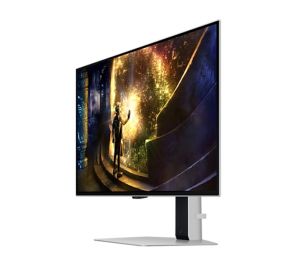 Монитор Samsung 27DG610 27" Odyssey G6 Smart, OLED, 240 Hz, 1 ms GTG, 2560x1440, DP 1.4, 2xHDMI 2.1, 2xUSB, Wi-Fi, Bluetooth, Tizen, Silver
