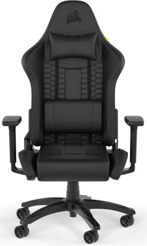 Геймърски стол Corsair TC100 RELAXED - Leatherette Black/Black