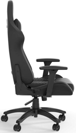 Геймърски стол Corsair TC100 RELAXED - Leatherette Black/Black