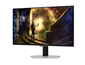 Монитор Samsung 27DG610 27" Odyssey G6 Smart, OLED, 240 Hz, 1 ms GTG, 2560x1440, DP 1.4, 2xHDMI 2.1, 2xUSB, Wi-Fi, Bluetooth, Tizen, Silver